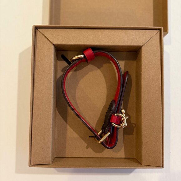 Coach Boxed Small Pet Collar Signature Canvas  black, red - Picture 16 of 16